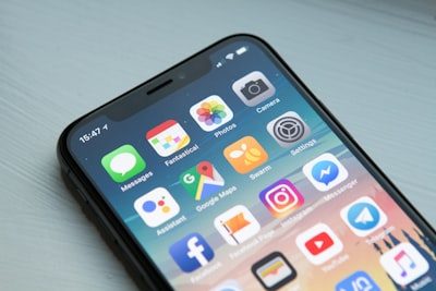 En browser på en smartphone